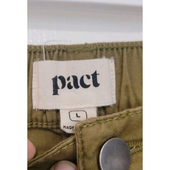 Pact Cargo Pants Womens Large Pull On Organic Cotton Blend - Picture 2 of 5